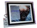 12.1 Inch Digital Photo Picture party Frame with 1GB Memory Card and blue color LED clear frame