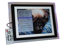 12.1 Inch Digital Photo Picture party Frame with 2GB Memory Card and blue color LED clear frame