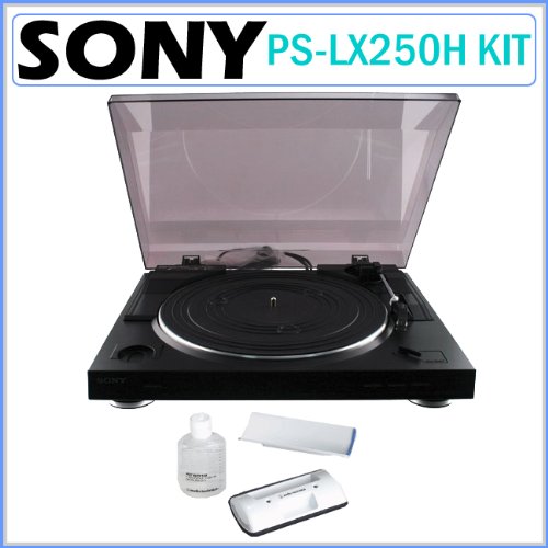Sony PS-LX250H Automatic Belt-Drive Turntable with Record Care Kit
