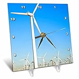 Palm Springs, energy wind turbines, California - US05 IST0014 - Inti St. Clair - 6x6 Desk Clock