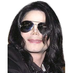 Michael Jackson Long Straight Wig and Glasses
