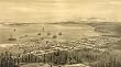 Port Townsend, Washington, and Puget Sound - 1878 Bird's-Eye View - 16" x 20" - Fine-Art Gicl??e Photographic Print of an Image from the Library of Congress Collection