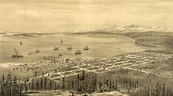 Port Townsend, Washington, and Puget Sound - 1878 Aerial View - 16x20-inch - Fine-Art-Quality Photographic Print of an Image from the Library of Congress Collection