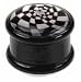BLACK ACRYLIC PLUG WITH LOGO 9/16 - Sold Individually