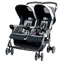 Peg-Perego Aria Twin 60/40 Stroller, Titanio