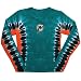 Miami Dolphins - Logo Ladies Fitted Tie Dye Long Sleeve - Medium