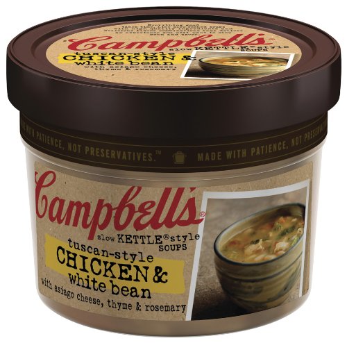 Campbell s Tuscan-style Chicken  White Bean Slow Kettle-Style Soup 15 3 Ounce Microwavable Bowls Pack of 8B004INGHNE