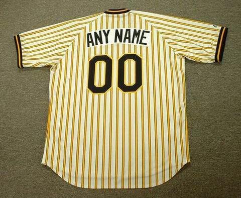 PITTSBURGH PIRATES 1978 Majestic Cooperstown Throwback Home Jersey Customized with Any Name & Number(s), 2XL