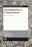 Developments in e-Government: A Critical Analysis - Volume 13 Innovation and the Public Sector