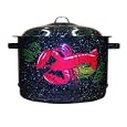 Graniteware 19 Quart Decorated Lobster Pot
