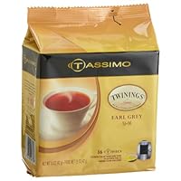 Twinings Earl Grey Tea, 16-Count T-Discs for Tassimo Coffeemakers (Pack of 2)