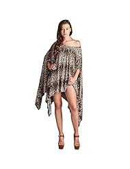 Sexy Spandex Asymmetric Leopard Print Short Sleeves Tunic 