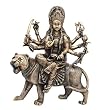 Metal Sculpture Goddess Durga 8 inches