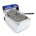 Single Basket Commercial Deep Fryer 6L Stainless Steel 2500W 110V NO PLUG T2 NEW