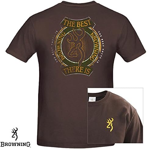 Browning Trademark Tee S/S Chocolate Md#: BRD1034878XL