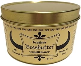 Beesbutter ALL NATURAL Leather Conditioner | Genuine Leather Restorer, Softener, and Protector | Leather Care for Purses, Saddles, Jackets, Shoes, Boots, Gloves, and More | Non-toxic | Made in USA