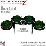 Abstract 01 Green Skin by WraptorSkinz fits Rock Band Drum Set for Nintendo ....