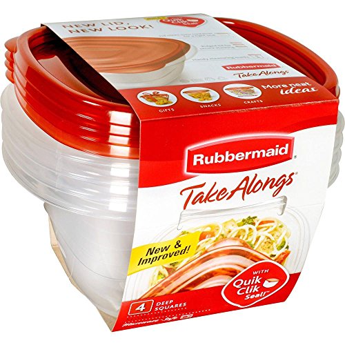 Rubbermaid FG7F54RETCHIL TakeAlongs Container and Lid 4 Piece Set