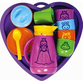 Pretend Play Heart Shaped Princess Kitchen Set for Children: Made in Austria by Children Cooking Sets