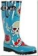 Chooka - Women's Seaside Dots Brown Rain Boots