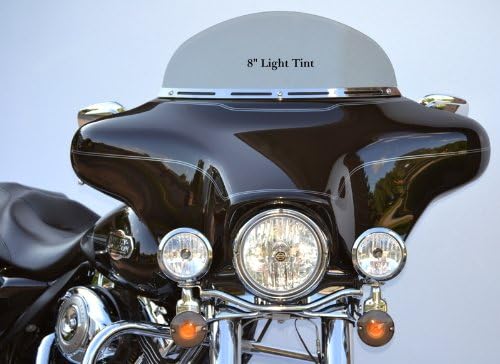 KKG Enterprises 8" LT-1 Light Tint Windshield To Fit Harley Davidson