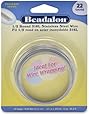 Beadalon Half Round Wire 316L Stainless Steel 22 Gauge, 15-Meter