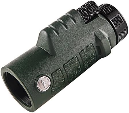 Asika 10x42 Waterproof Monocular Color Green - Compact And Portable Size Fits Neatly In The Pocket Of Any Hunting Jacket Or Vest - Outstanding Optical Performance Ideal For The Casual Sportsman, Avid Sight-seer Or Parent Of Highly-curious Kids