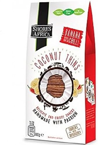 Shores Of Africa Gluten Free Coconut Based Banana & Chilli Snacks 80g