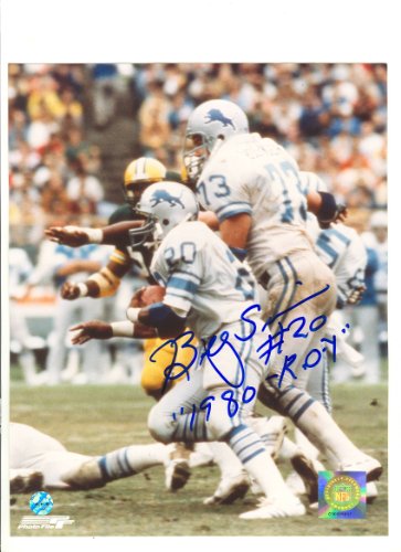 Billy Sims Autographed Detroit Lions 8x10 Photos Inscribed 