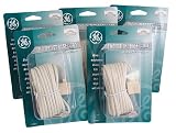 Pack of 5 GE Telephone Jack Base Cords with 2 Device Adapters