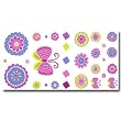 Patchwork Purple Self Stick Room Appliques