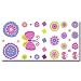 Patchwork Purple Self Stick Room Appliques