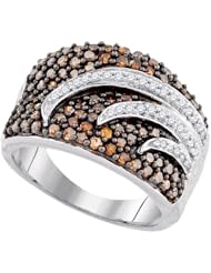 1.25CTW-DIA COGNAC BAND