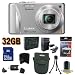 Panasonic Lumix DMC-ZS15 12.1 MP Digital Camera with 16x Optical Zoom (Silver) BigVALUEInc Accessory Saver 32GB Bundle