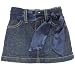 glitter denim skort