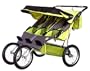 BeBeLove USA Green Triple Jogging Stroller