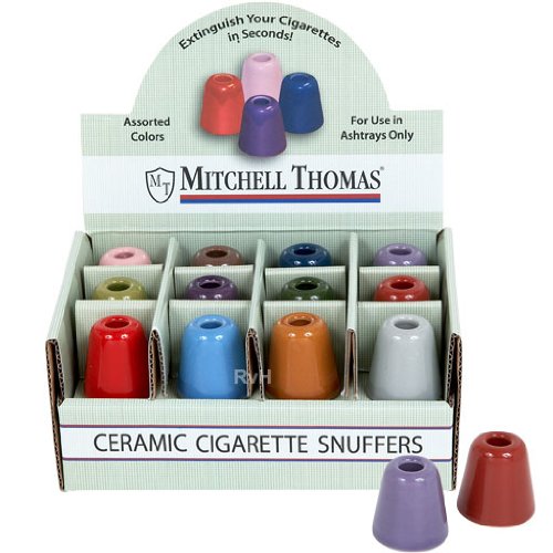 Earthtone Ceramic Cigarette Snuffers, Set of 4 Food, Beverages Tobacco