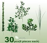 30 Pieces of Mixed Artificial Greenery Sprays _6 pieces of each kind
