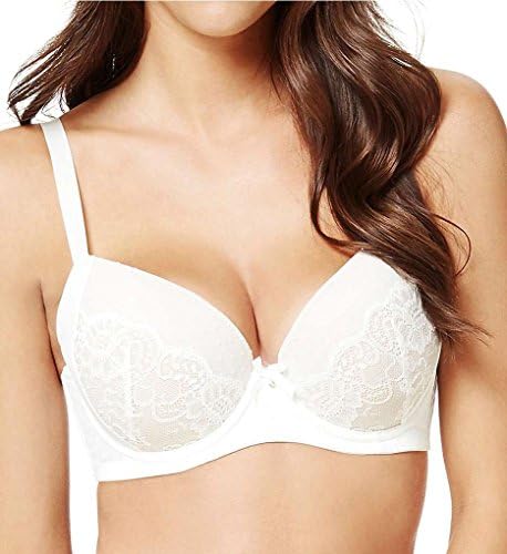 Perfects Australia Stacy Balconette Bra, 32DDDD, Ivory