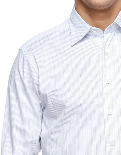 YWJBNT Men's Long-sleeve Formal Shirt Size XXXL White