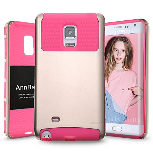 Note Edge Case,Samsung Note Case-AnnBay(TM) for Samsung Galaxy Note Edge 2in1 Series Champagne Hard Cover Case White Rubber Gel Soft Silicone TPU Case(Champagne&Pink) Note Edge Case,Samsung Note Case-AnnBay(TM) for Samsung Galaxy Note Edge 2in1 Series Champagne Hard Cover Case White Rubber Gel Soft Silicone TPU Case(Champagne&Pink)