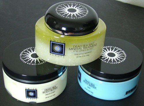 Swisa From the Dead Sea 2xbody Butter+salt Scrub