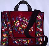 RF Textiles LAPTOPBAG16 18x15 Inch Embroidered Laptop Bag with Chest Strap and Short Black Handles - Multicolored