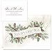 Holiday Foliage Holiday Card Assortment - Set of 36 (2 designs) versed, foil embossed cards with white envelopes