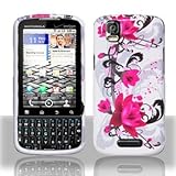 Premium - Motorola A957/XT610/Droid Pro Red Flower on White Cove - Faceplat ....