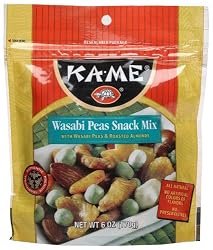 Ka-me Wasabi Peas Snack Mix, 6.0-Ounce Bags (Pack of 12)