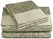 Regal 300 Thread-Count Paisley Print Full Sheet Set, Green