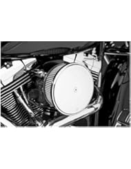 Automotive Parts and Accessories: Arlen Ness Billet Sucker Stage II Air Filter Kit with Steel Cover - Smooth Chrome - Stainless Steel Filter 18-351 - Arlen Ness