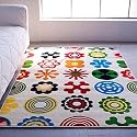 IKEA LUSY BLOM Rug Low Pile Modern Carpet