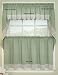 Salem Kitchen Curtain 24 tier (pr) : Color - BLACK